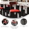 Flash Furniture Red Vinyl Seat Barstool with Walnut Wood Back XU-DG6V6RDV-WAL-GG - alternate 10